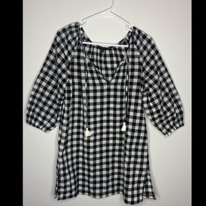 J.Crew Buffalo plaid tunic  Small